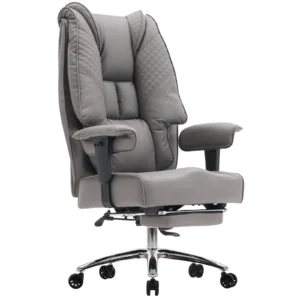 High Back Ergonomic Office Chair Big and Tall Leather Executive Computer Desk Chair with Footrest