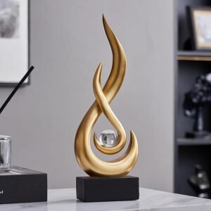 Gold Modern  Home Décor Accents,for Living Room Table Center piece