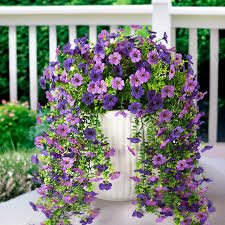 4 Pcs Artificial Hanging Flowers for Outdoors